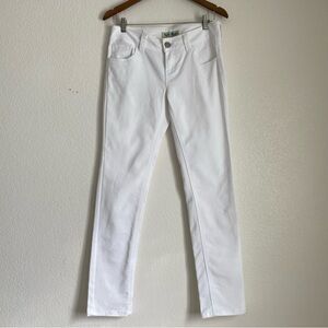 Y2K Paris Blues straight leg white denim jeans, 11